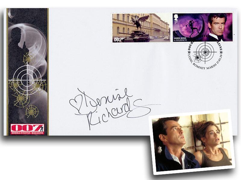 James Bond Pierce Brosnan, signed by Denise Richards 'Dr Christmas Jones'