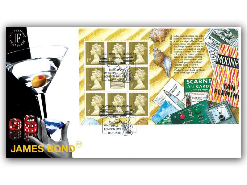 James Bond 'Moonraker', Definitive Pane, Whitehall postmark