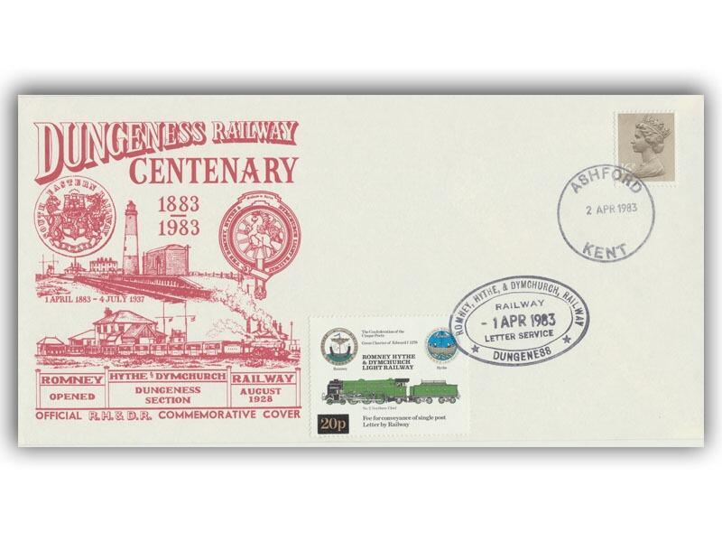 1983 Dungeness Railway Centenary cover
