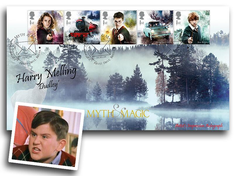 Harry Potter 2018, signed Harry Melling (Dudley Dursley)