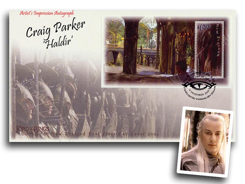 Lord of the Rings 'Fellowship of the Ring', signed Craig Parker 'Haldir'