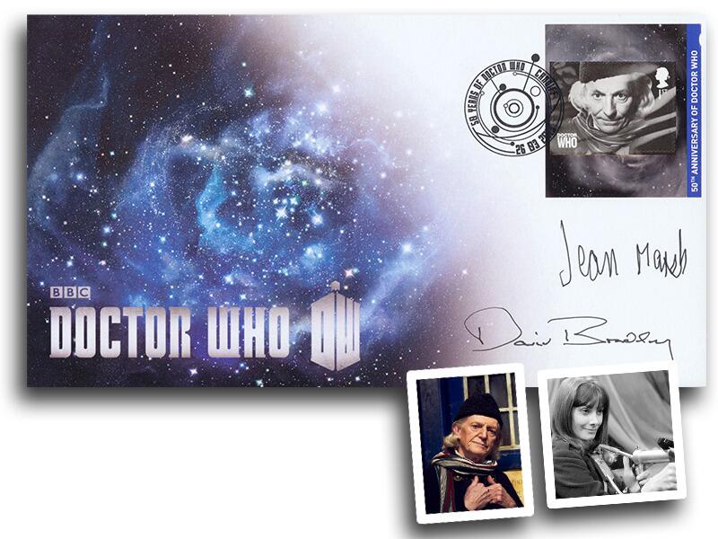 Doctor Who William Hartnell, signed David Bradley & Jean Marsh