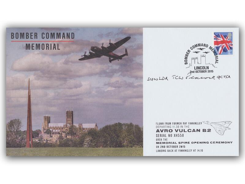 Bomber Command Memorial, signed Trevor Peacock