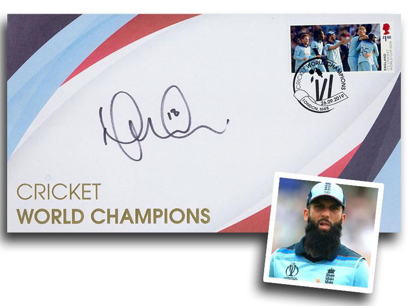 Cricket World Cup, signed Moeen Ali