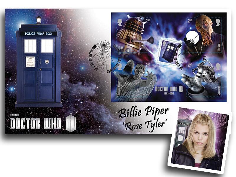 Billie Piper 'Rose Tyler' | Autographed Doctor Who Miniature Sheet