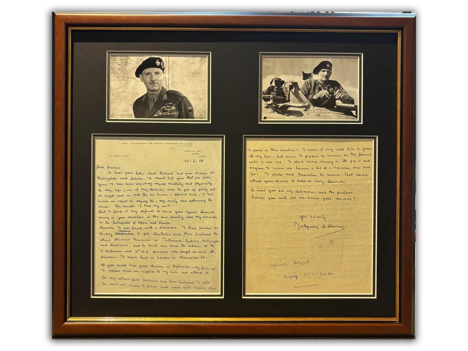 Montgomery of Alamein Autograph | Framed Collectable