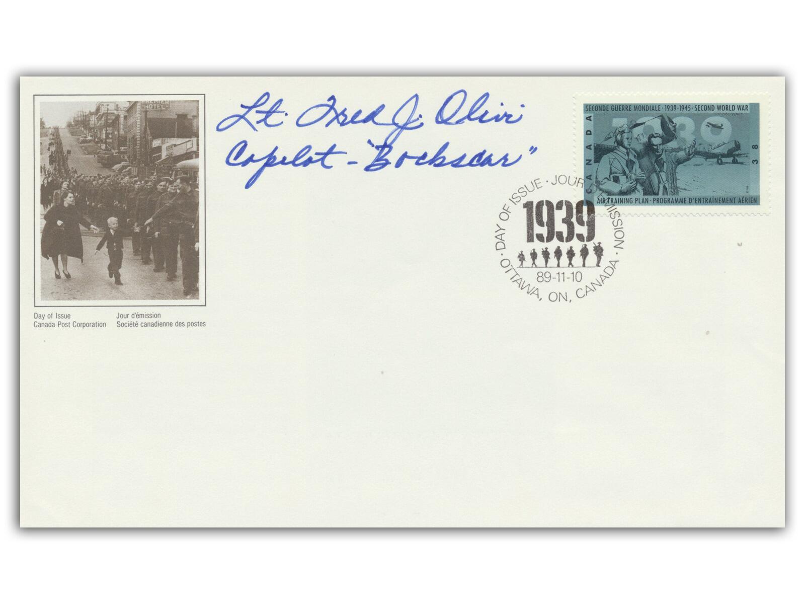 Fred Olivi Autograph | Atomic Bomb Crew