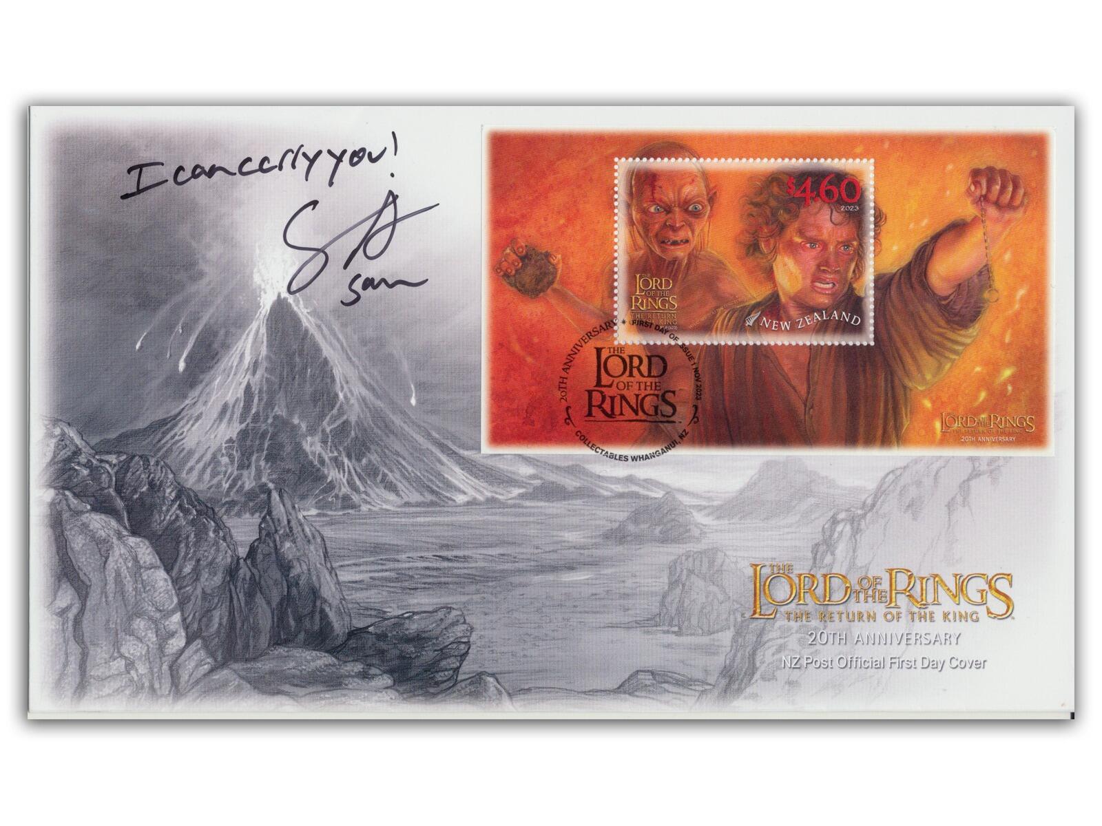 Lord of the Rings | 'Return of the King' Frodo & Gollum $4.60, signed Sean Astin