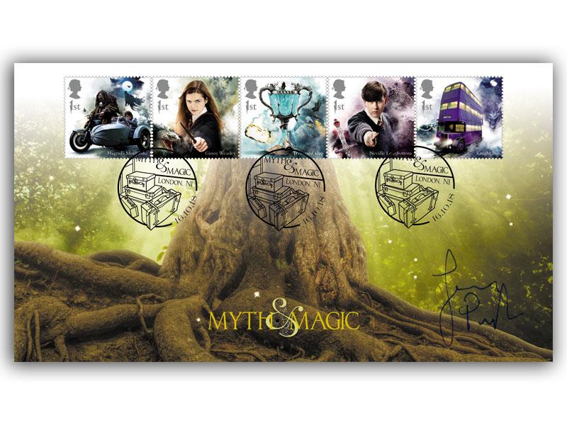 Harry Potter - Magical Tree Stamp Cover signed James Payton (Frank Longbottom)