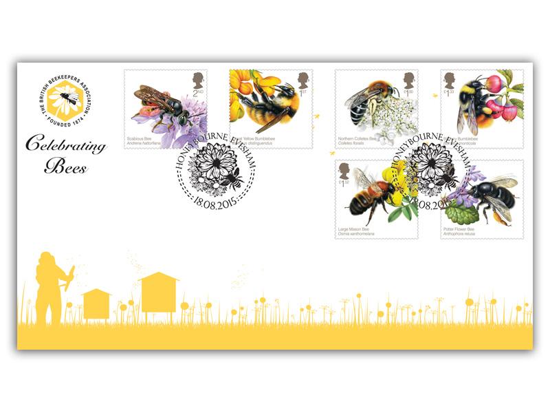 2015 Bees, alternative stamps cover