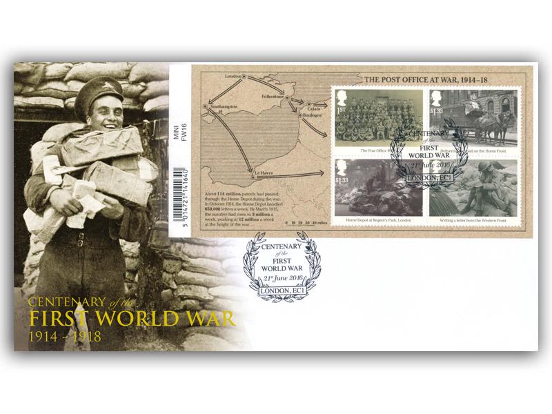 2016 Great War, Barcode miniature sheet