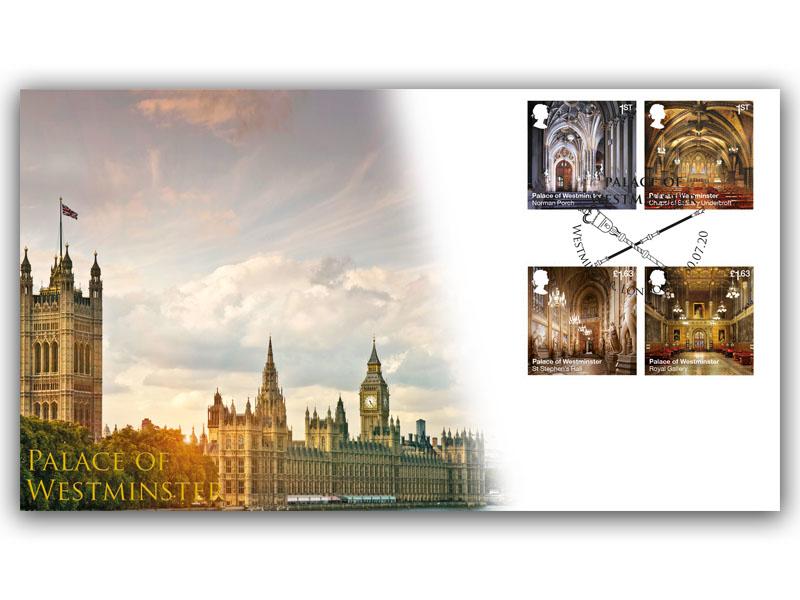 Palace of Westminster Stamps from Miniature Sheet Cover