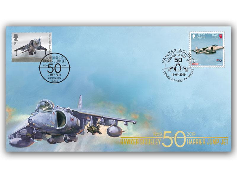 British Engineering-Harrier Jump Jet Isle of Man Doubled Cover