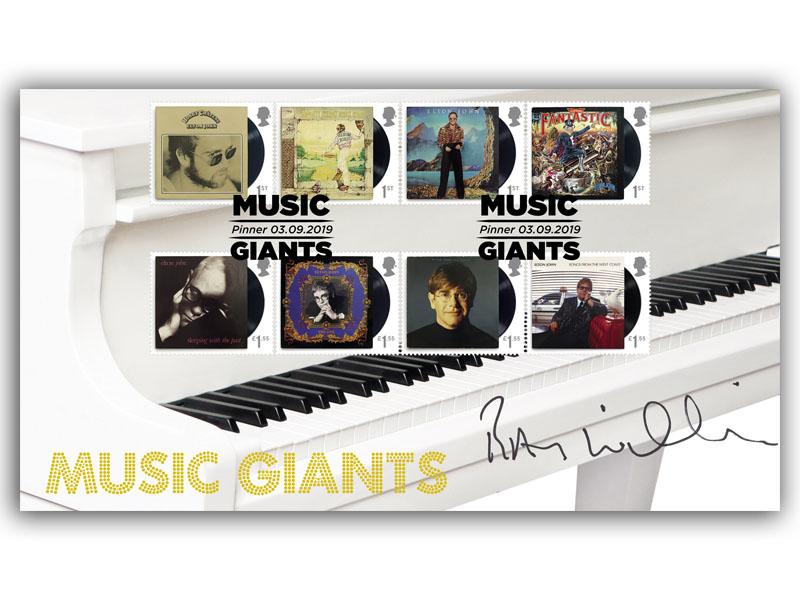 Music Giants - Elton John First Day Cover signed by Ray Williams