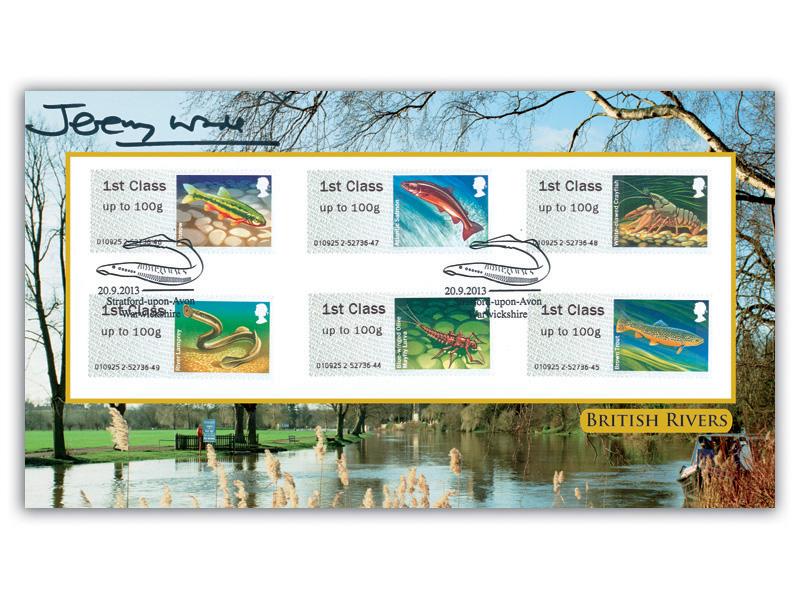 Post & Go - Freshwater Life - Rivers, machine stamps, signed by Jeremy Wade
