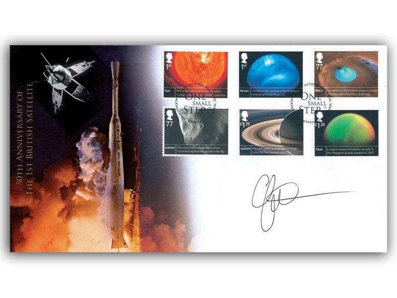 Space Science Stamp Cover Signed Gary Fildes