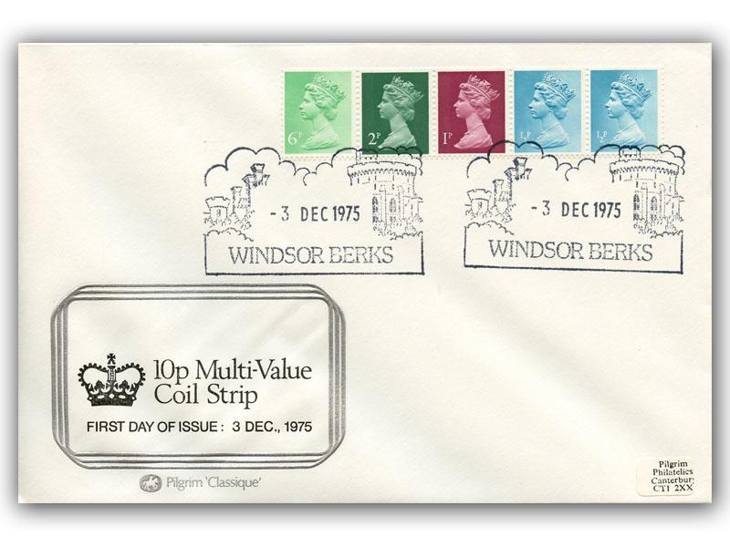 1975 10p Coil, Windsor postmark