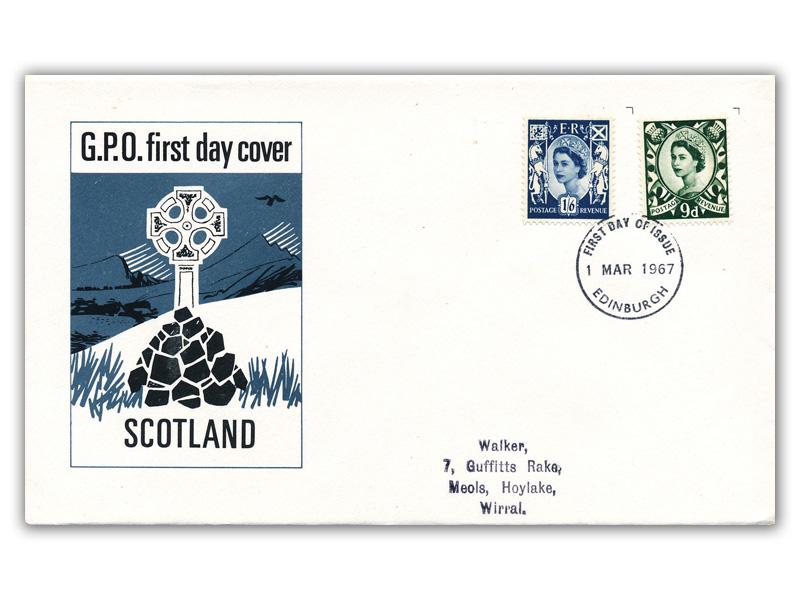 1967 9d & 1/6d Scotland Regionals