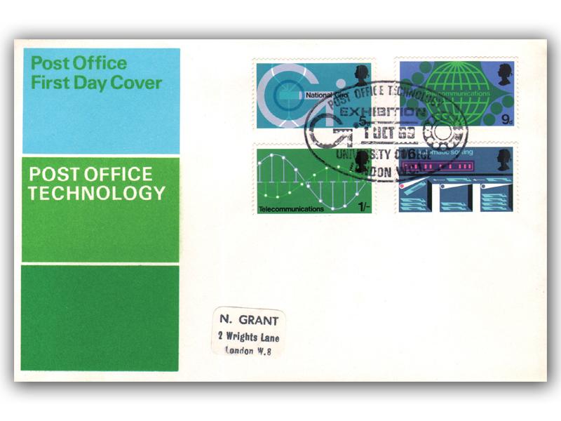 1969 Technology, University College postmark