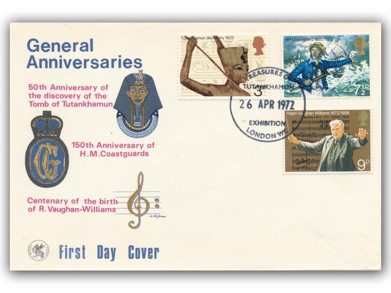 1972 General Anniversaries, Tutankhamun postmark