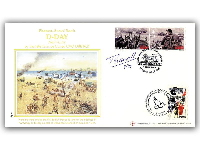 2004 60th Anniversary of D-Day, signed by Lord Bramall