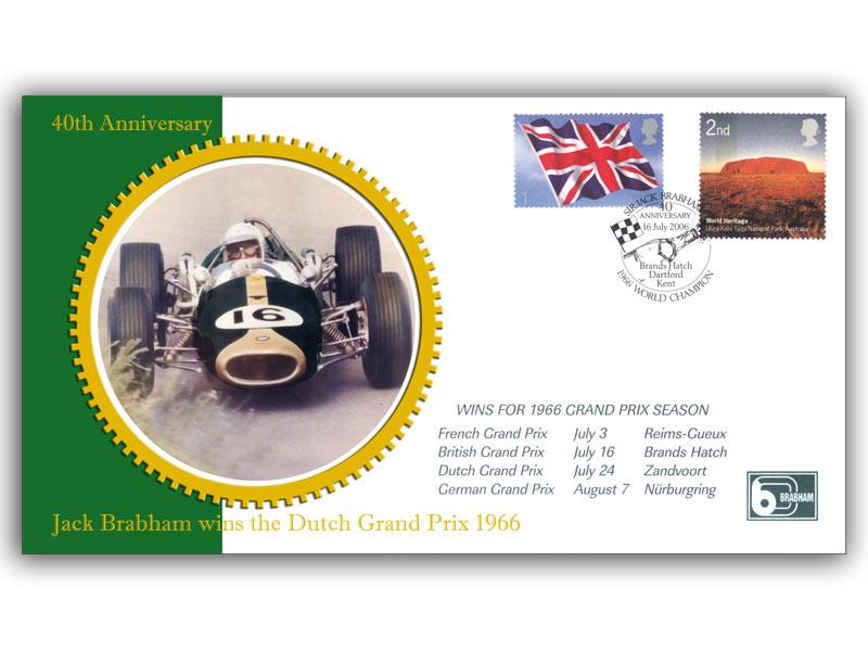 Sir Jack Brabham wins 1966 Dutch Grand Prix, 40th Anniversary