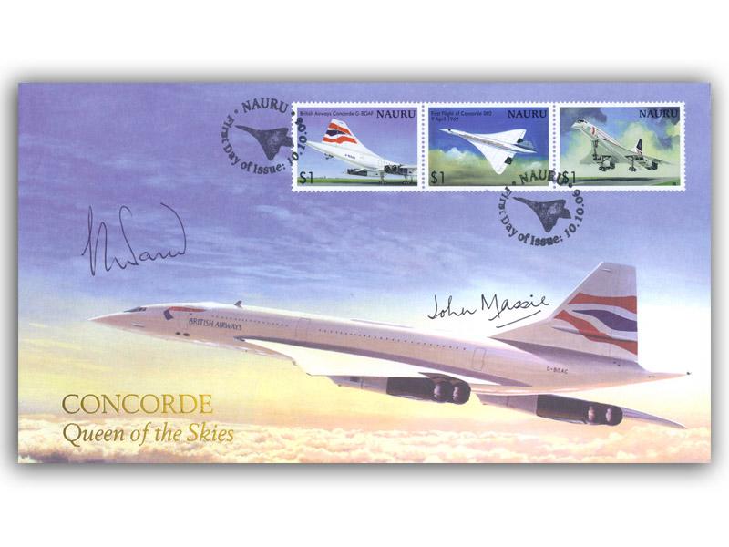 2006 Nauru Concorde cover, signed Steve Wand & John Massie