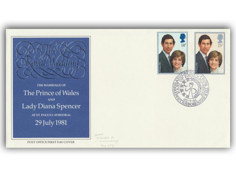 1981 Royal Wedding First Day Cover