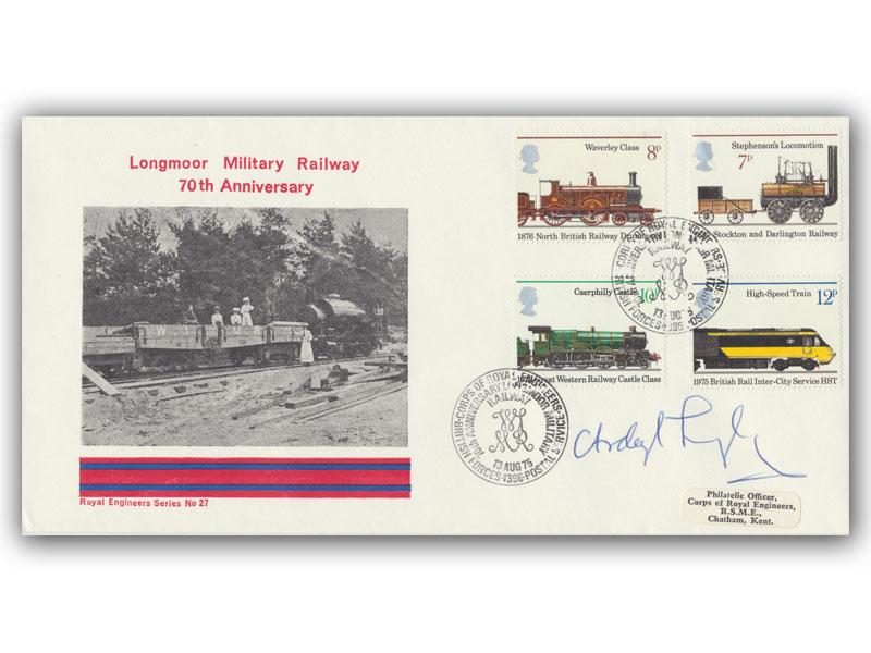 1975 Railway, Longmoor Railway official, signed Brigadier C.A. Langley