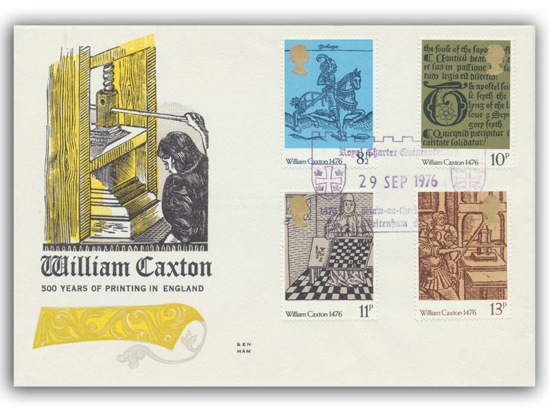 1976 Caxton, Royal Charter postmark