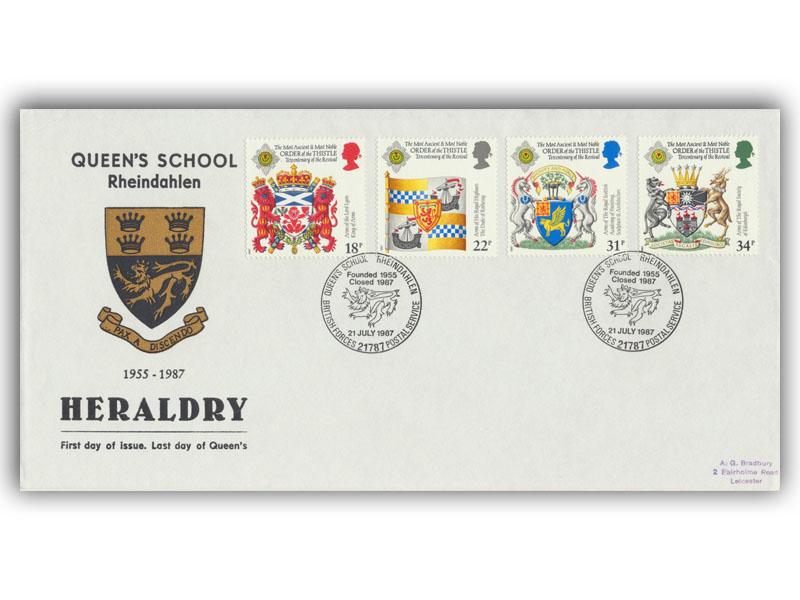 1987 Heraldry, Queens School Rheindahlen official