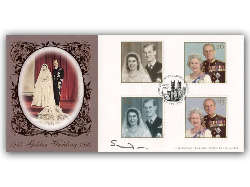 Lord Snowdon, signed 1997 Royal Golden Wedding cover