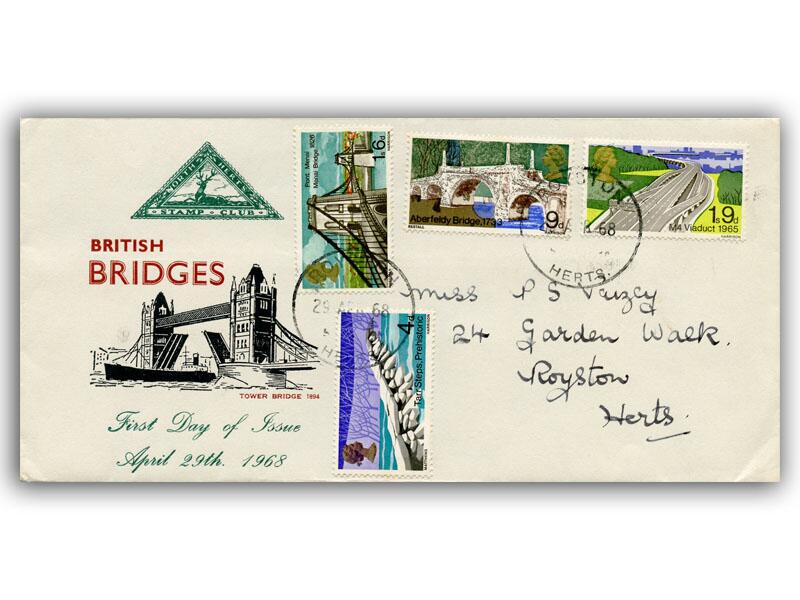 1968 Bridges, North Herts Stamp Club cover