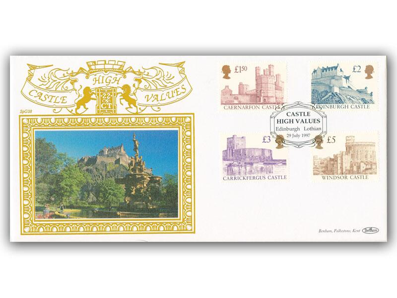 1997 Castle High Values, Edinburgh postmark