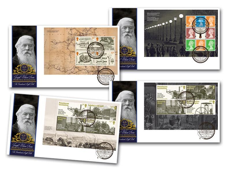 Industrial Revolutions Prestige Stamp Booklet Set of 4 Covers
