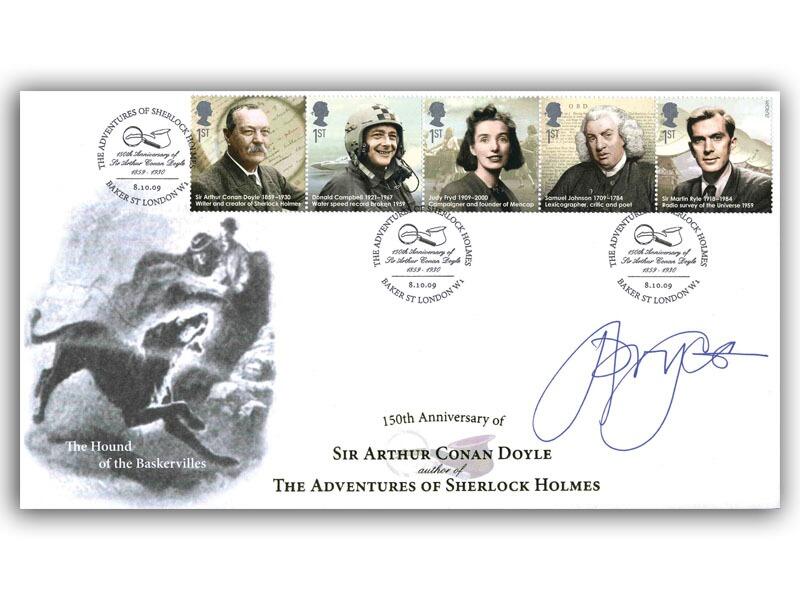 Eminent Britons - Sir Arthur Conan Doyle, signed by Jonathan Pryce