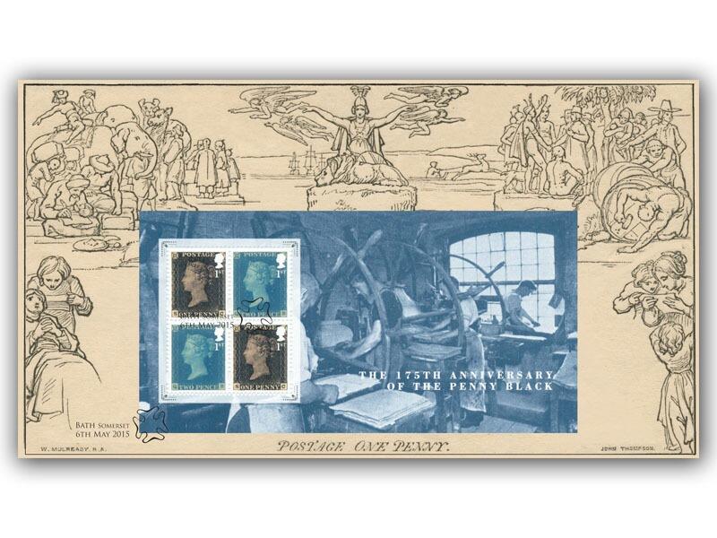 175th Anniversary Penny Post Miniature Sheet Cover