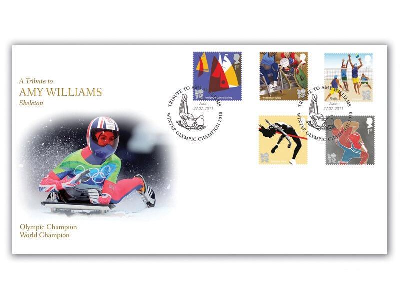 Olympic & Paralympic Games - Tribute to Amy Williams MBE Stamp Cover