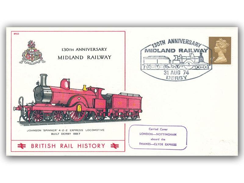 1974 130th Anniversary of the Midland Railway, Derby, Carried