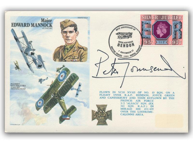 Peter Townsend signed 1977 Test Pilot cover