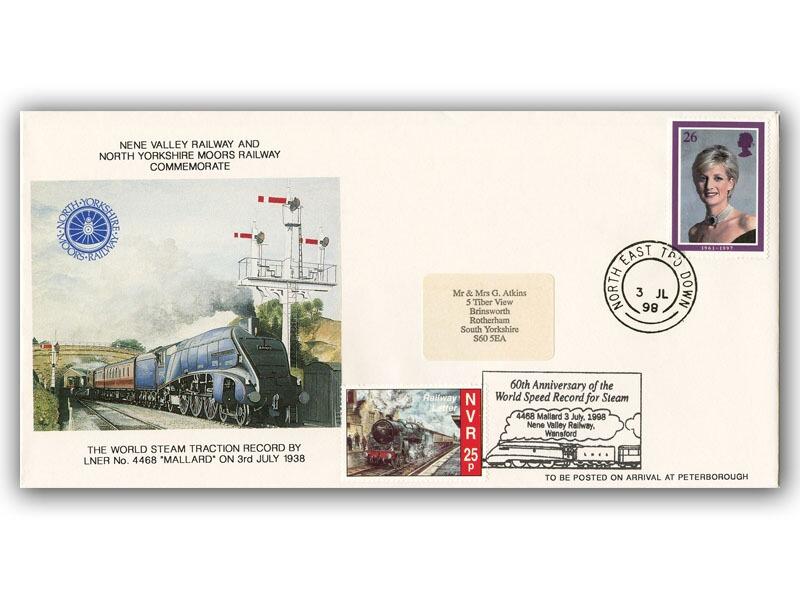 1998 Mallard, Nene Valley Railway carried cover