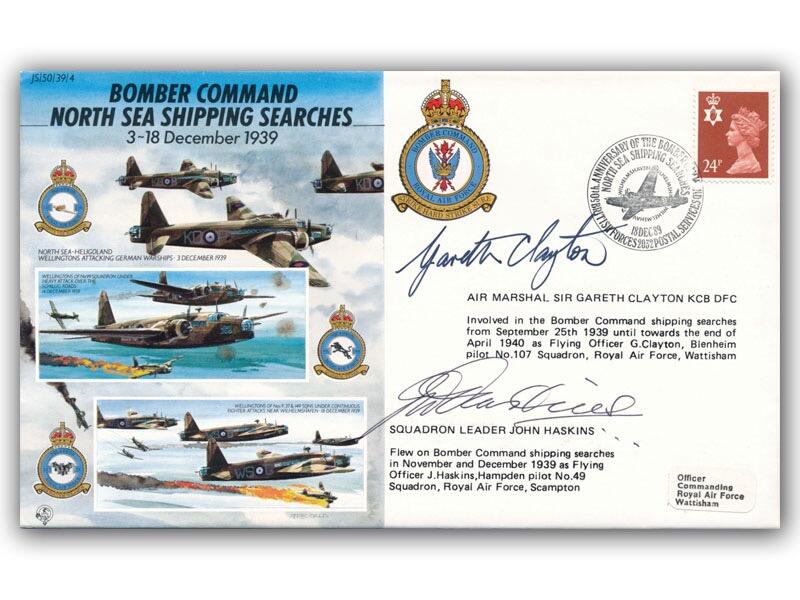 1939 Bomber Command North Sea, signed Gareth Clayton & John Haskins