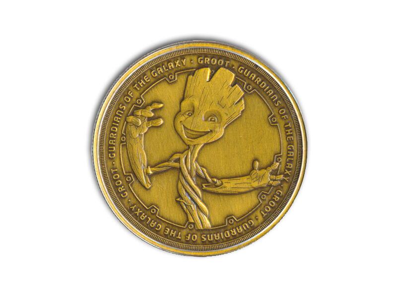 Groot - Guardians of the Galaxy Antique Gold Medal