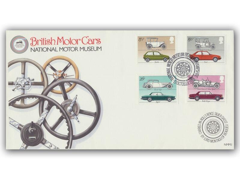 British Motor Cars FDC, Beaulieu Motor Museum official cover