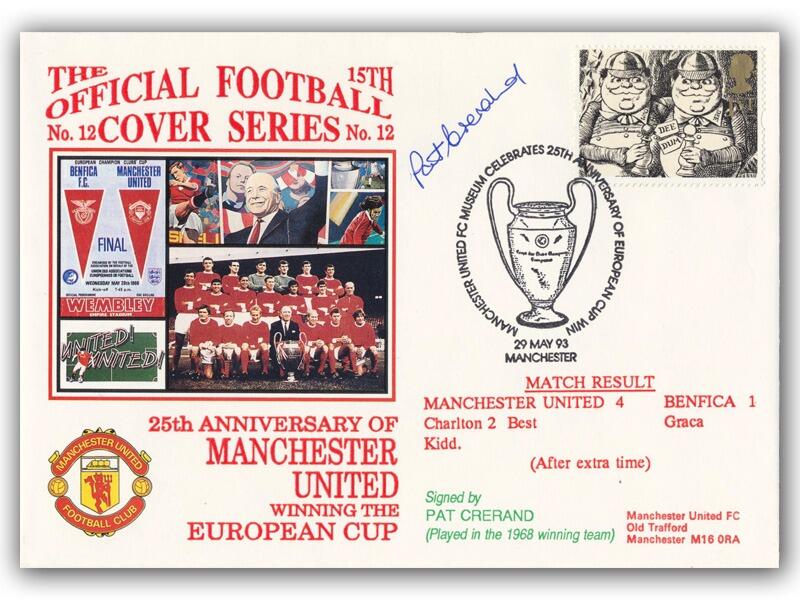 1993 25th Anniversary of Man Utd winning the European Cup, signed by Pat Crerand