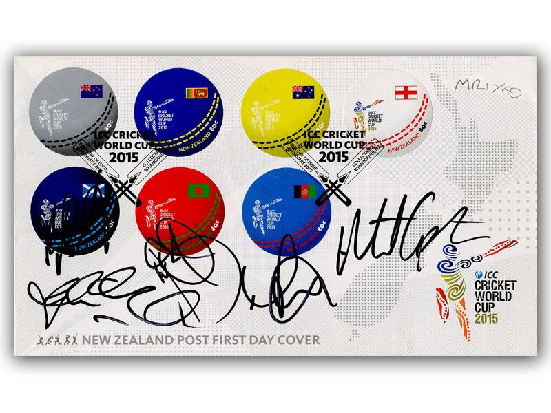 2015 Cricket World Cup signed cover