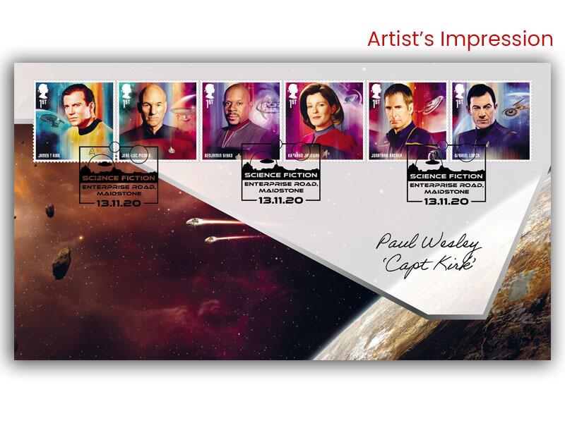 Star Trek Captains, signed Paul Wesley 'Captain Kirk'