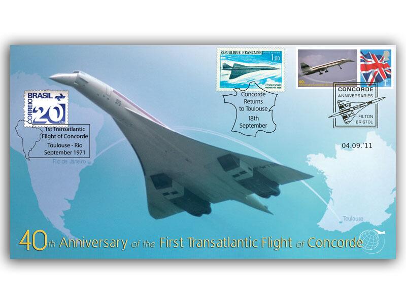 Concorde's First Non-Stop Transatlantic Crossing