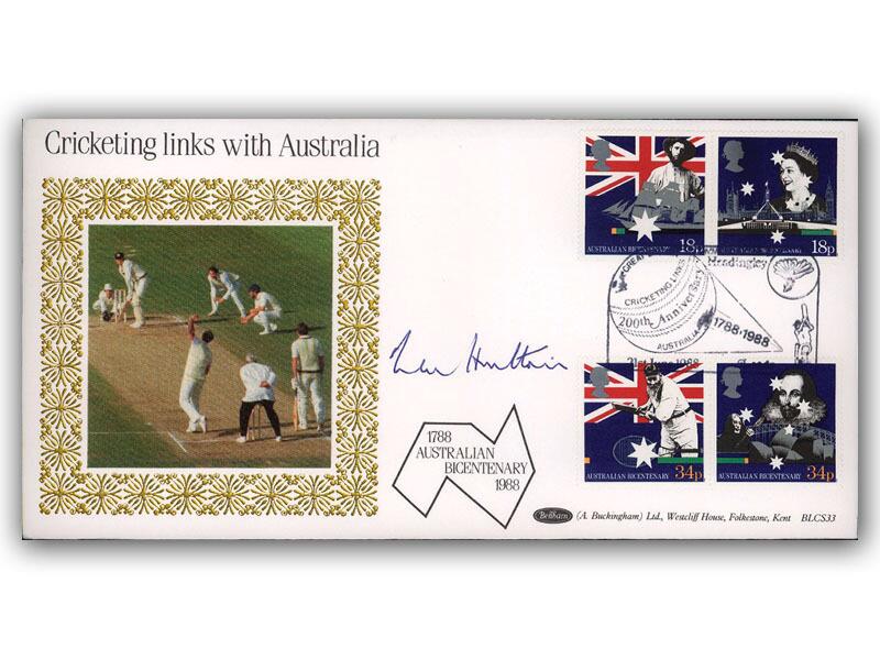 Len Hutton signed 1988 Australian Bicentenary cover
