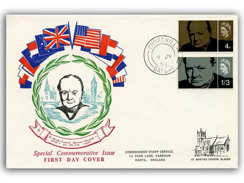 1965 Winston Churchill, phosphor, Churchill Oxford CDS